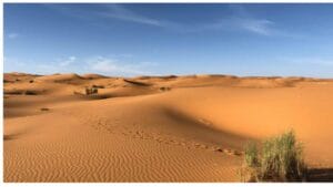 Dunas del desierto del Sahara en Marruecos