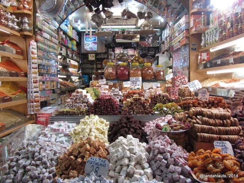 Lokum delicia turca tradicional dulce típico de Turquía