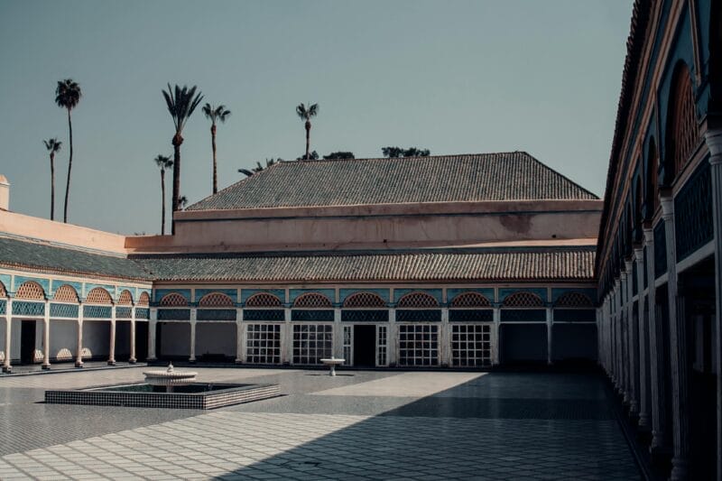 Patio del Palacio de la Bahía, belleza arquitectónica que ver en Marrakech