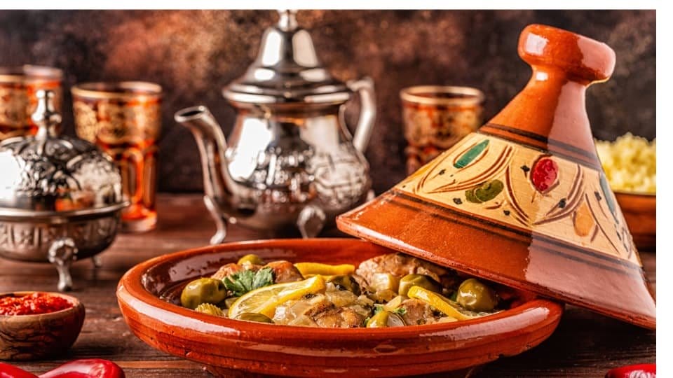 Tajine marroquí de cordero con verduras