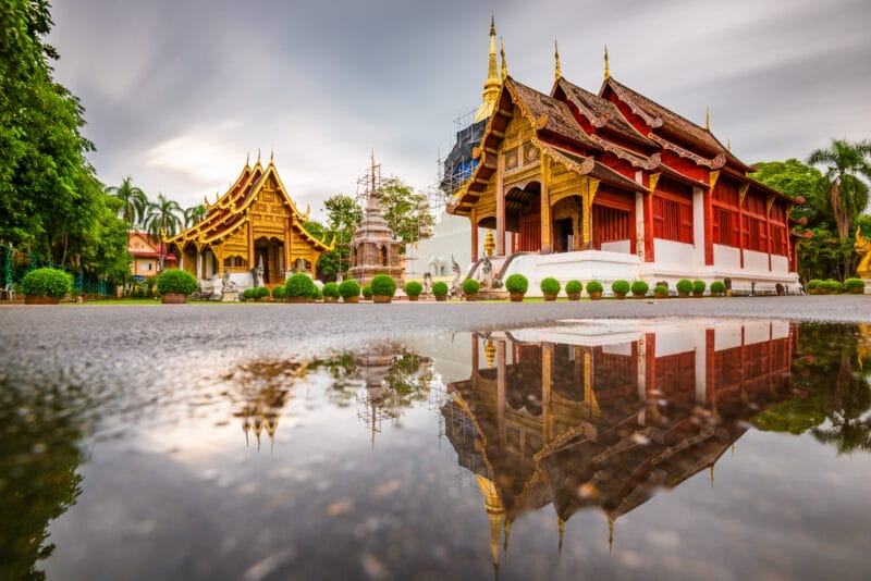 El templo Wat Phra That Doi Suthep, uno de los principales lugares que ver en Chiang Mai.